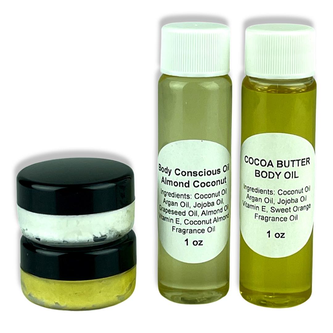 HOLISTIC BODY OIL AND BUTTER SAMPLE PACK