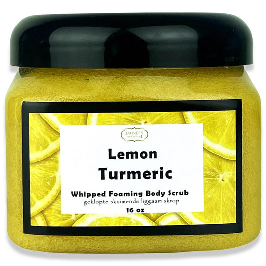 lemon turmeric body scrub