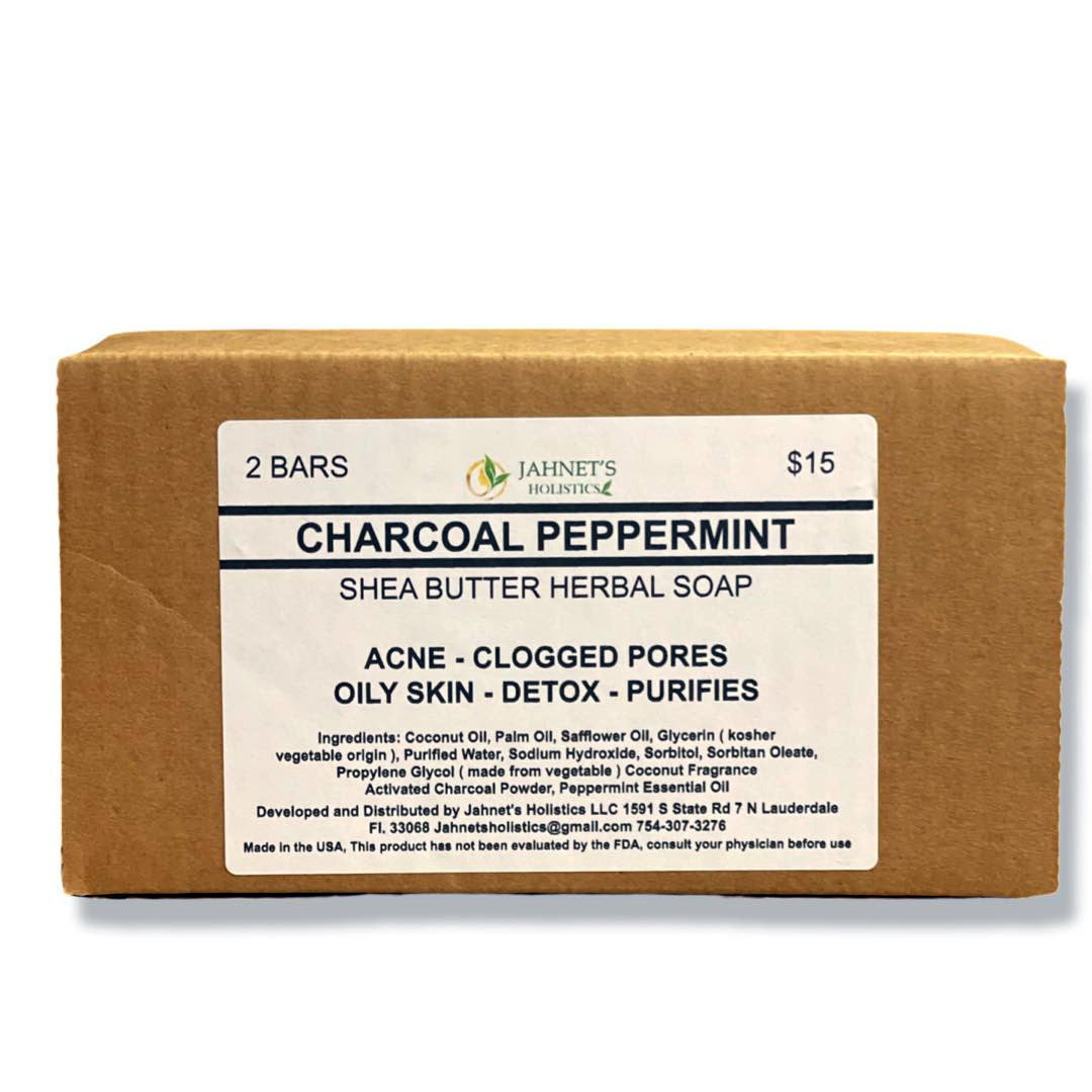 CHARCOAL PEPPERMINT HERBAL SOAP