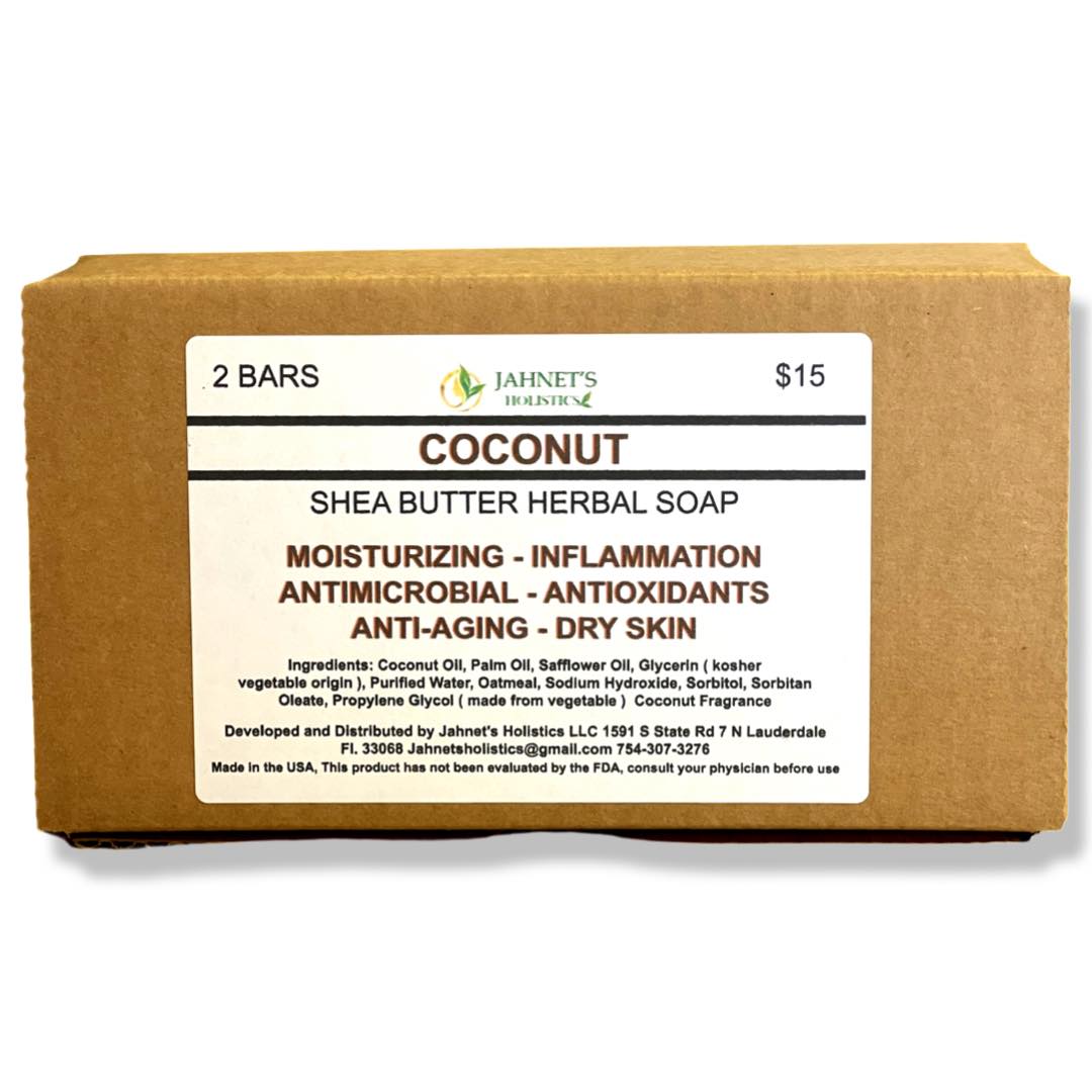 COCONUT SHEA BUTTER HERBAL SOAP