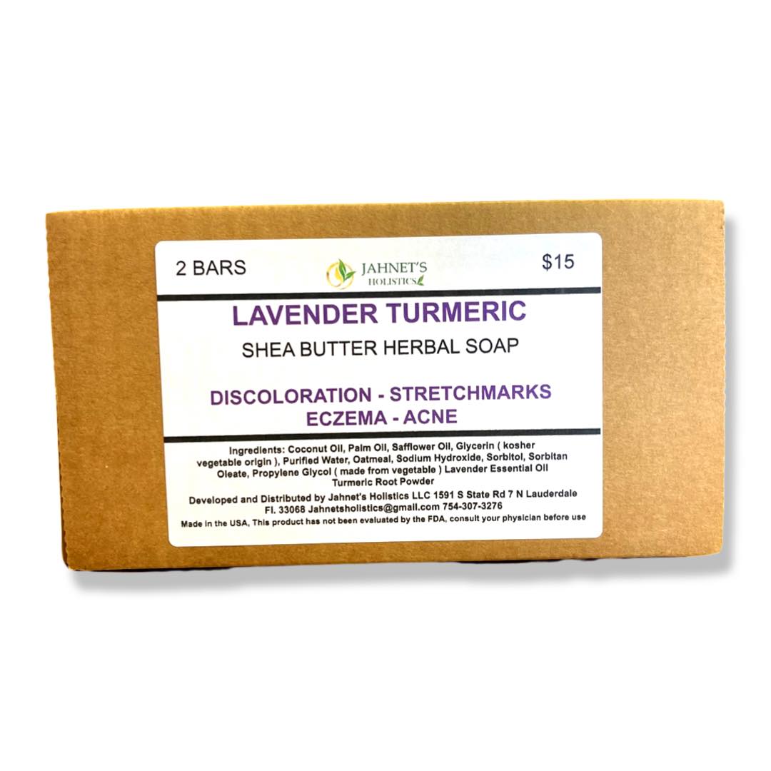 LAVENDER TURMERIC   HERBAL SOAP