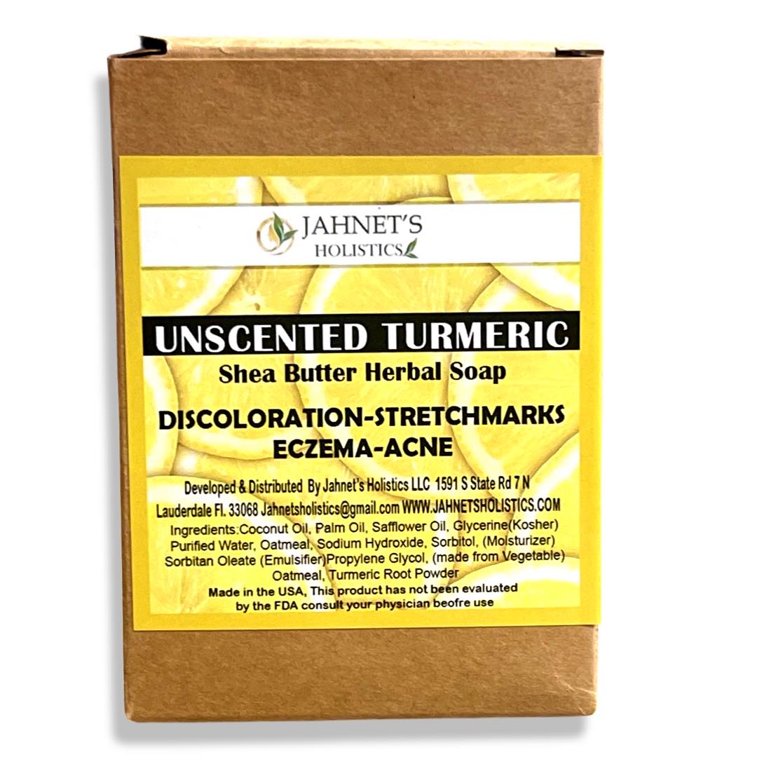 UNSCENTED TURMERIC HERBAL  SOAP
