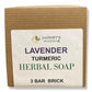 LAVENDER TURMERIC   HERBAL SOAP