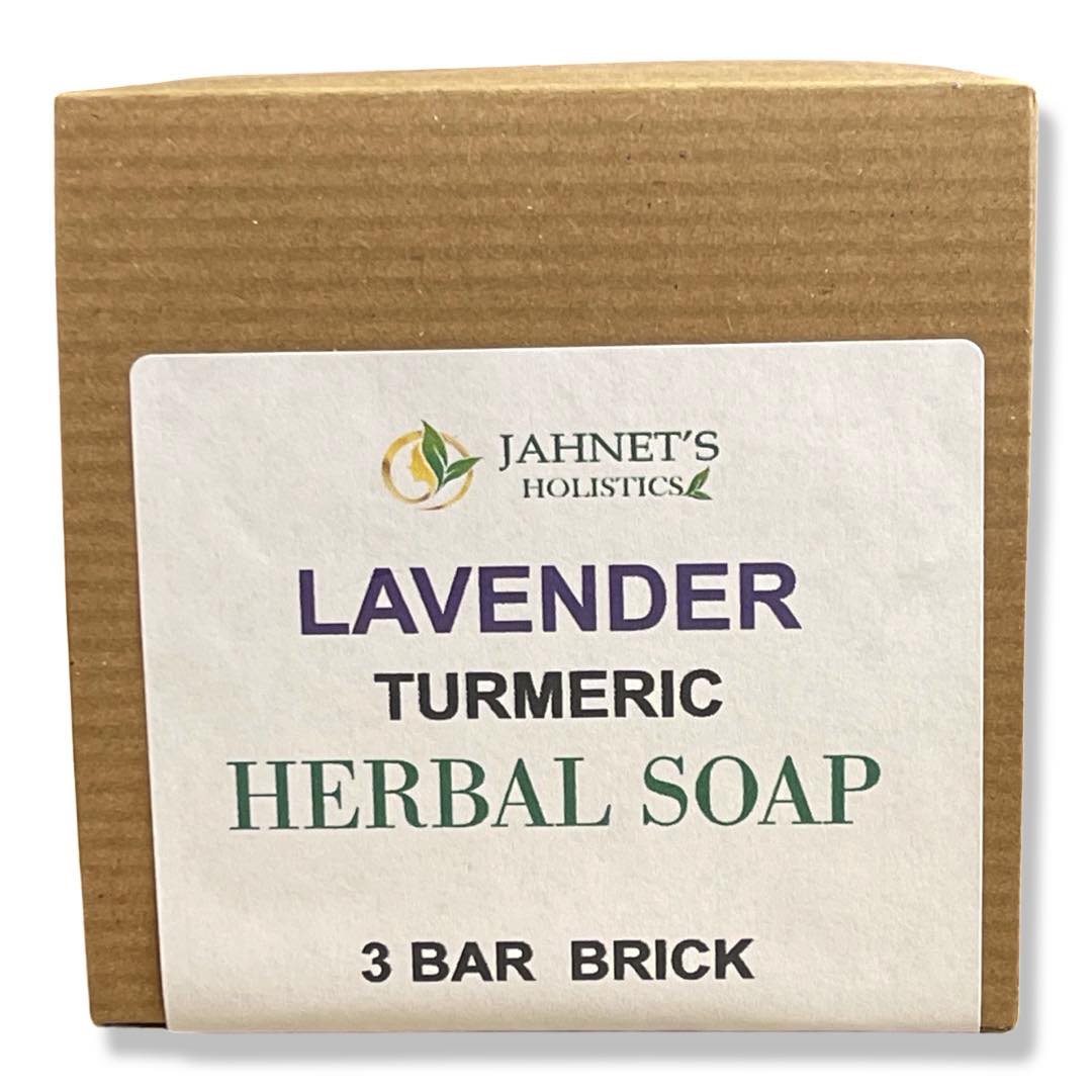 LAVENDER TURMERIC   HERBAL SOAP